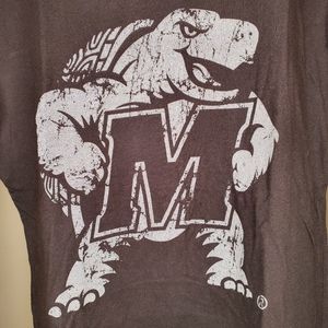 2) NFL MARYLAND TERPS fitted Tee Souvenir  Sz. M NWT